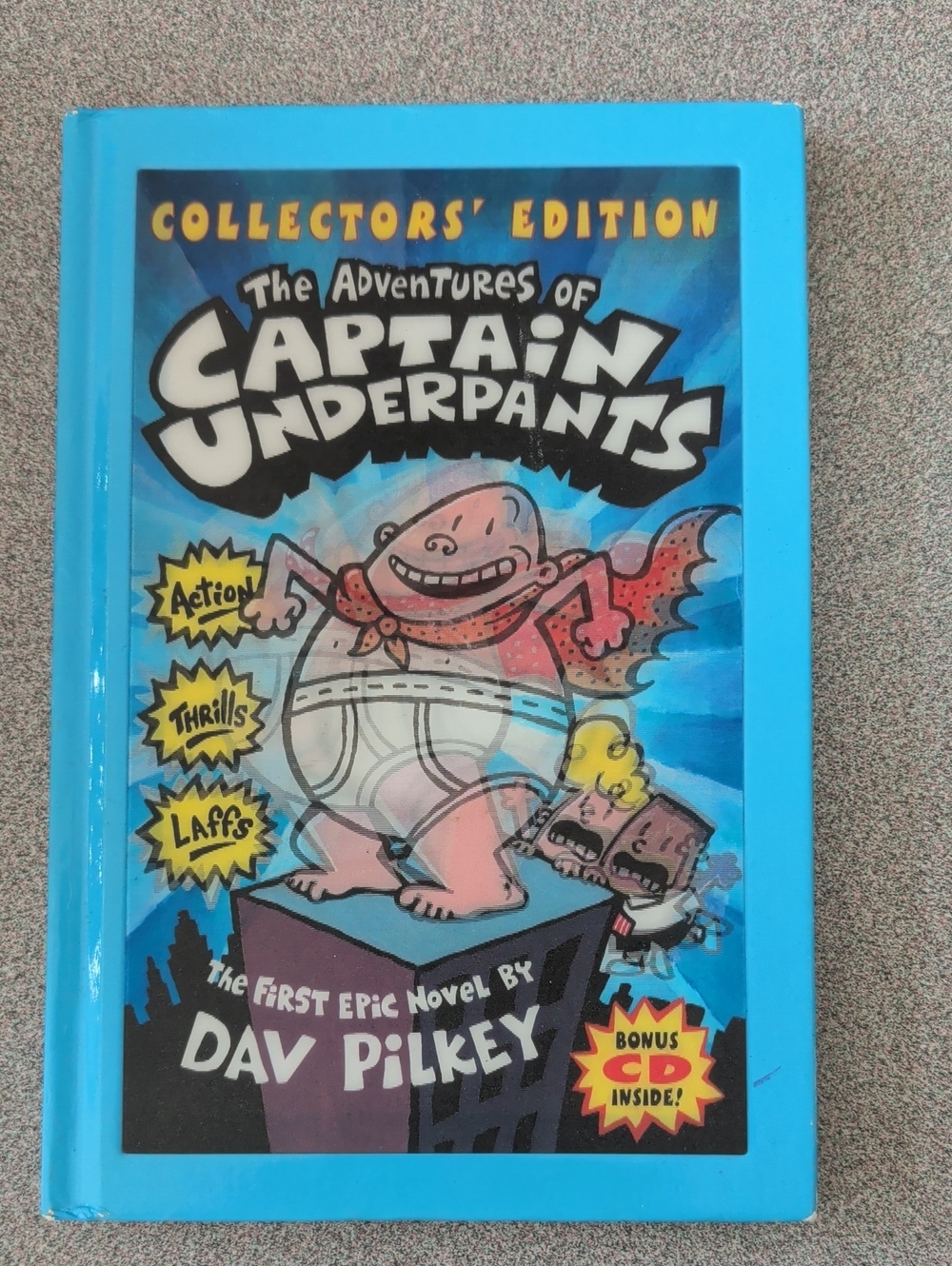 The Adventures of Captain Underpants Kids Book - Bright Blue Collector's Edition